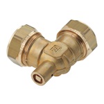 Kniekoppeling met ontluchter