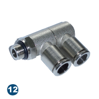 Knie 2-voud push-in draaibaar